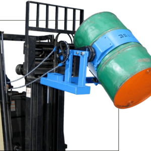 Forklift-Karriers to lift and pour drums