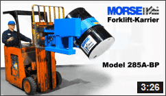 Forklift-Karrier with Battery Power Drum Tilt